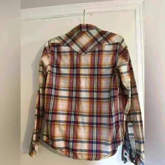 Aéropostale 90’s/ Y2K Grunge Bone Snap Women’s Small /petite Tartan Flannel. - Picture 7 of 7